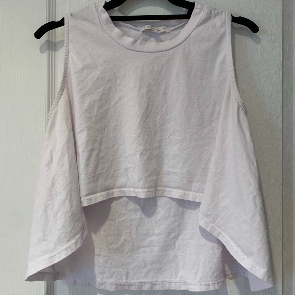 American Eagle White Crop Top